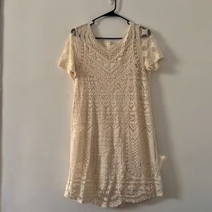 Cream Lace Dress